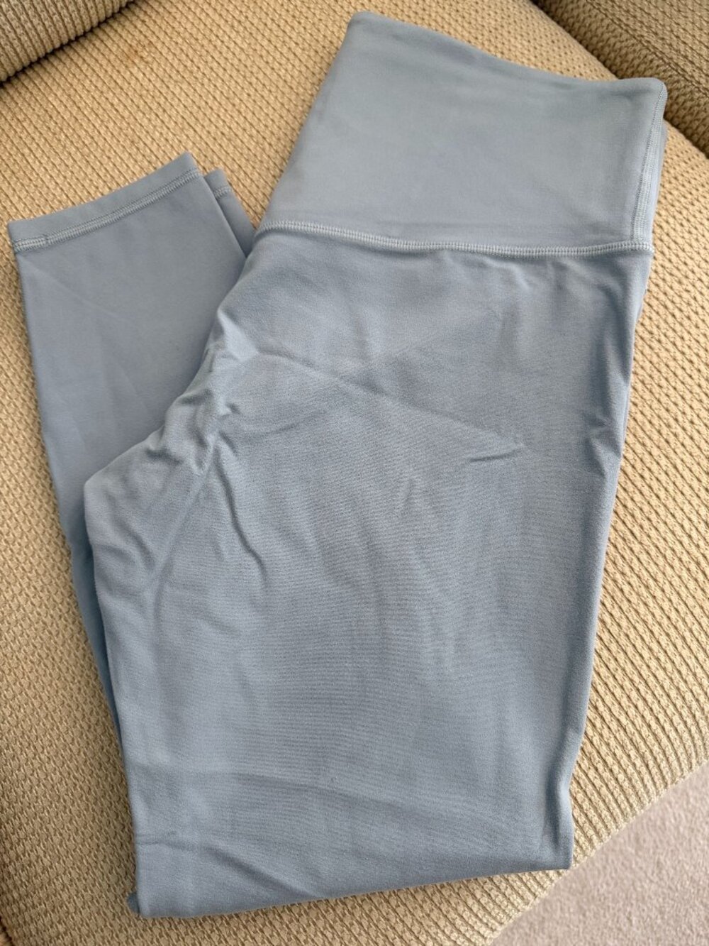 Athleta Ultra High Res Elation 7/8 Tight Athletic Leggings - Large Dusty Blue